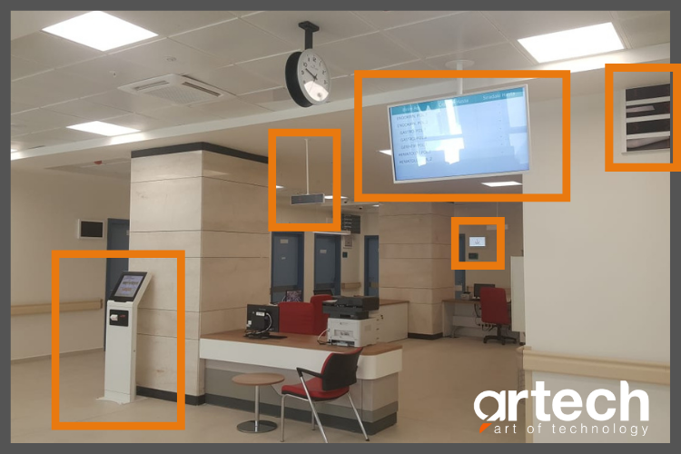 Artech İşlem ve Sıra Yönetim Kioskları Şehir Hastanelerinde Sosyal Mesafenin Korunmasına Destek Oluyor.