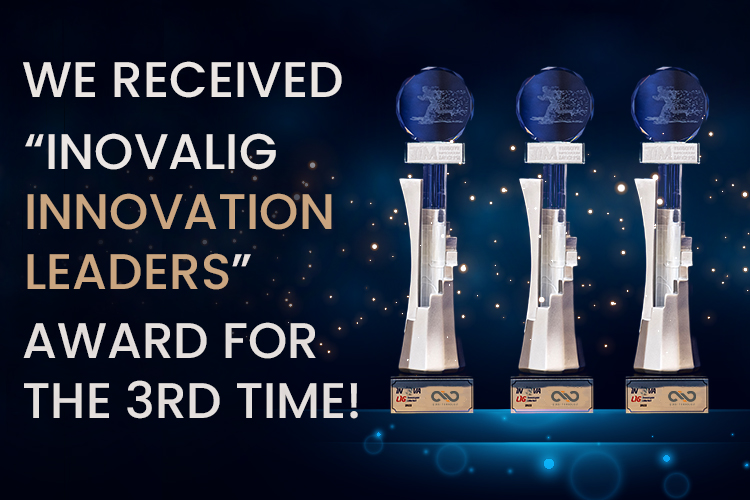 We are honoured to receive the InovaLIG- Innovation Leaders award for the third time.